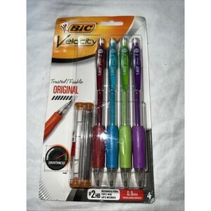 BIC, Mechanical Pencils, VELOCITY, 0.9mm, THICK, #2, COMFORTABLE GRIP